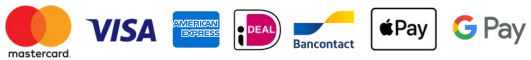 Secure payment methods including PayPal, Visa, Mastercard, and Bitcoin